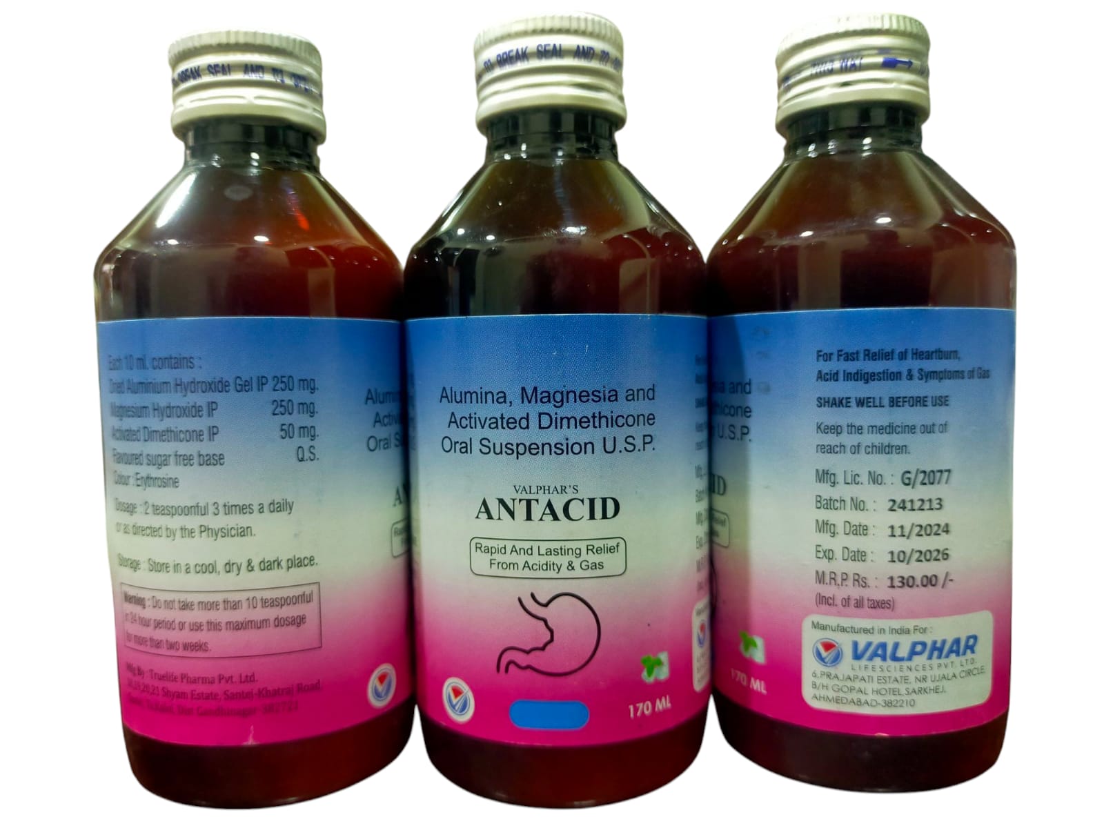 VALPHAR'S ANTACID 170ML