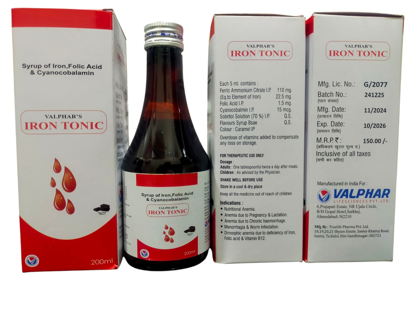 VALPHAR'S IRON TONIC 200ML