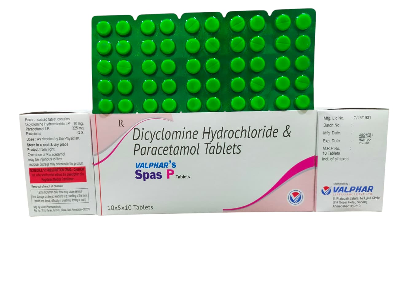 VALPHAR'S SPAS P